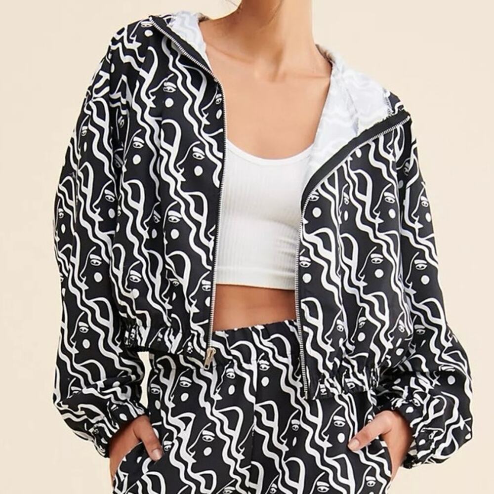 Free People x Dazey LA‎ DAZEY BRAND Waterfall Woman Windy Jacket XXL